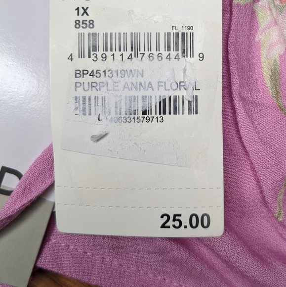 BP. Tie Detail Crop Camisole 1X New With Tags - Picture 3 of 5